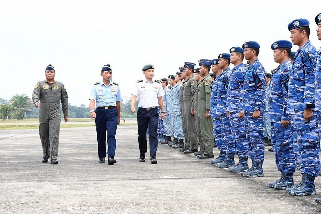 Angkatan udara S'pura, Indonesia selesai latihan udara bersama
