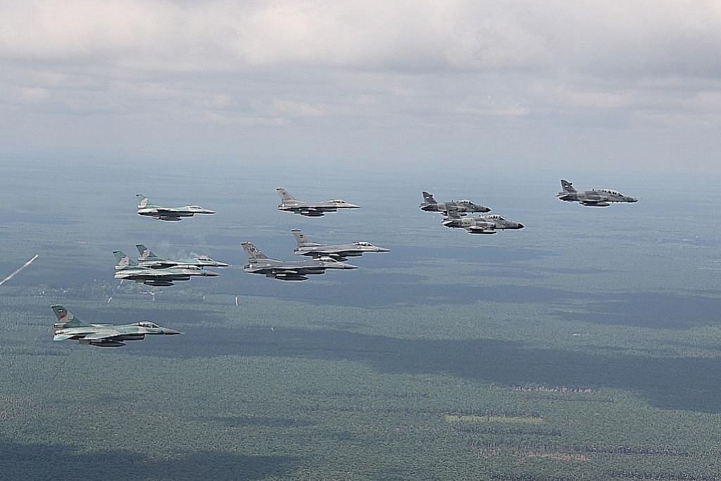 Angkatan udara S'pura, Indonesia selesai latihan udara bersama