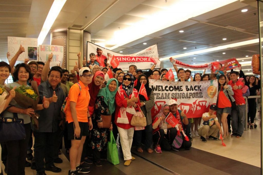 Supporters and families all smiles awaiting their loved ones who have been away at the Special Olympics World Games Abu Dhabi 2019 held from 14 to 21 March.