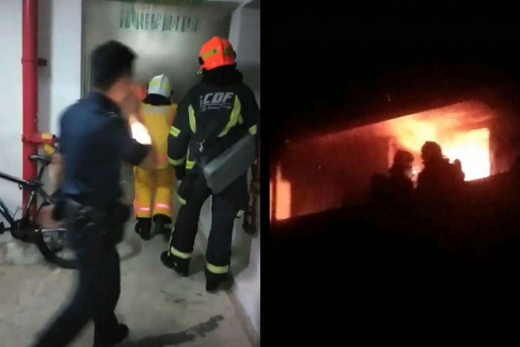 6 injured, 100 evacuated as fire engulfs Boon Lay HDB flat