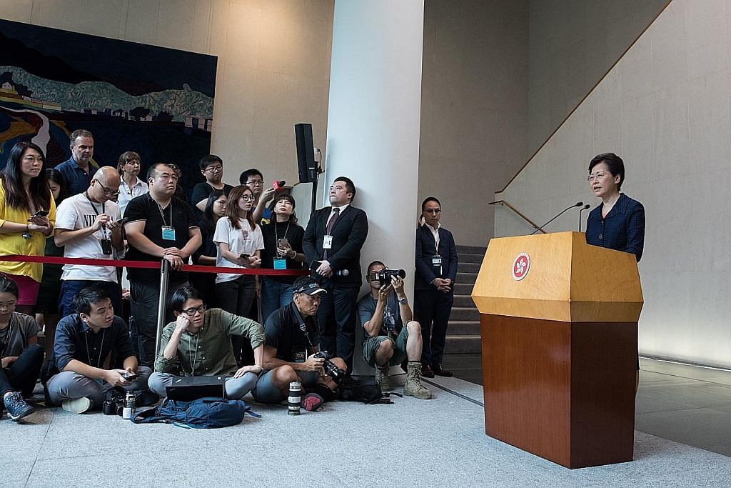 Carrie Lam harap bantahan aman rintis usaha pulih keamanan