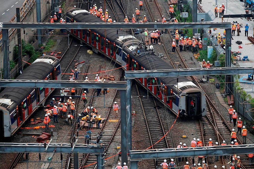 Tren terbabas di HK: Tiada objek mencurigakan di landasan