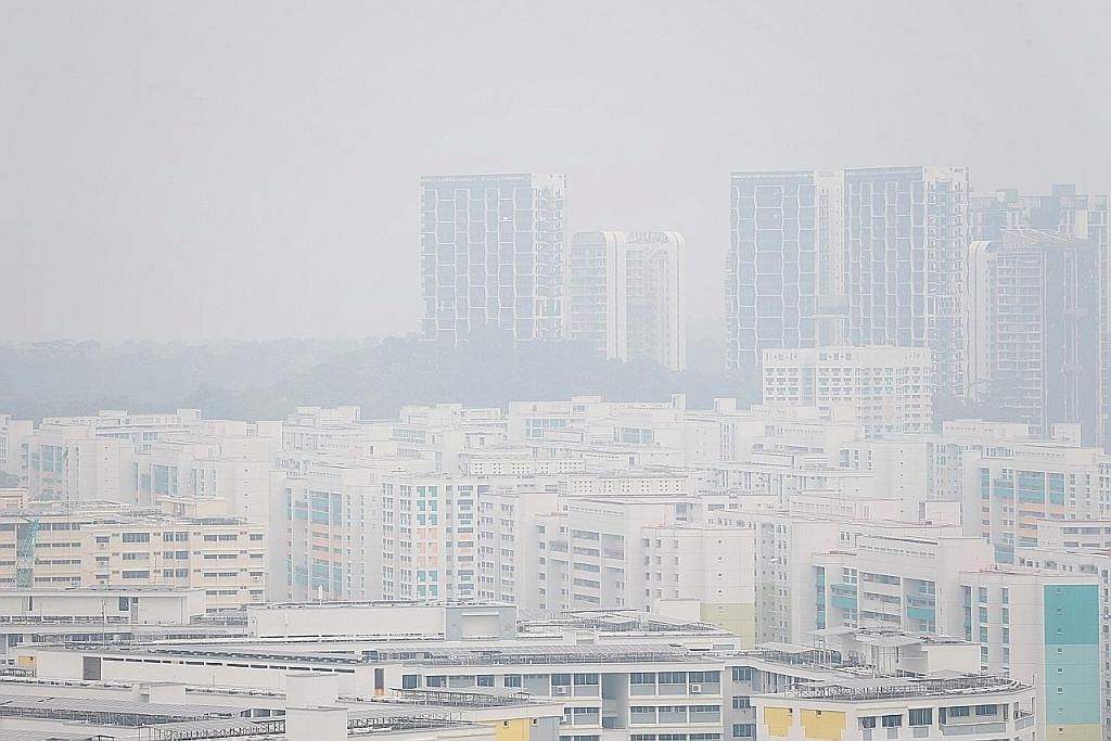 Mutu udara di Singapura kekal pada paras tidak sihat