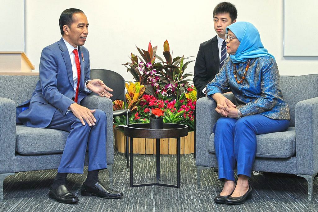 Presiden Halimah, Presiden Jokowi alu-alukan usaha perkukuh hubungan