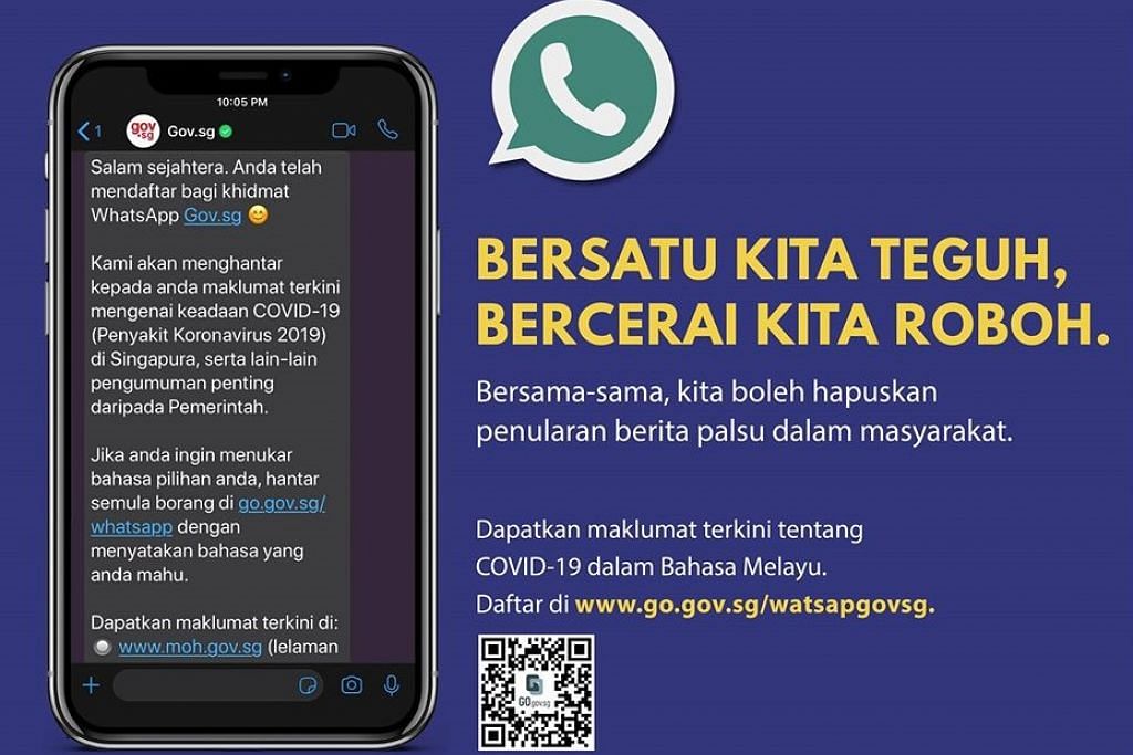 Saluran Whatsapp Bahasa Melayu Untuk Ketahui Bantuan Khidmat Pemerintah Berita Setempat Beritaharian Sg