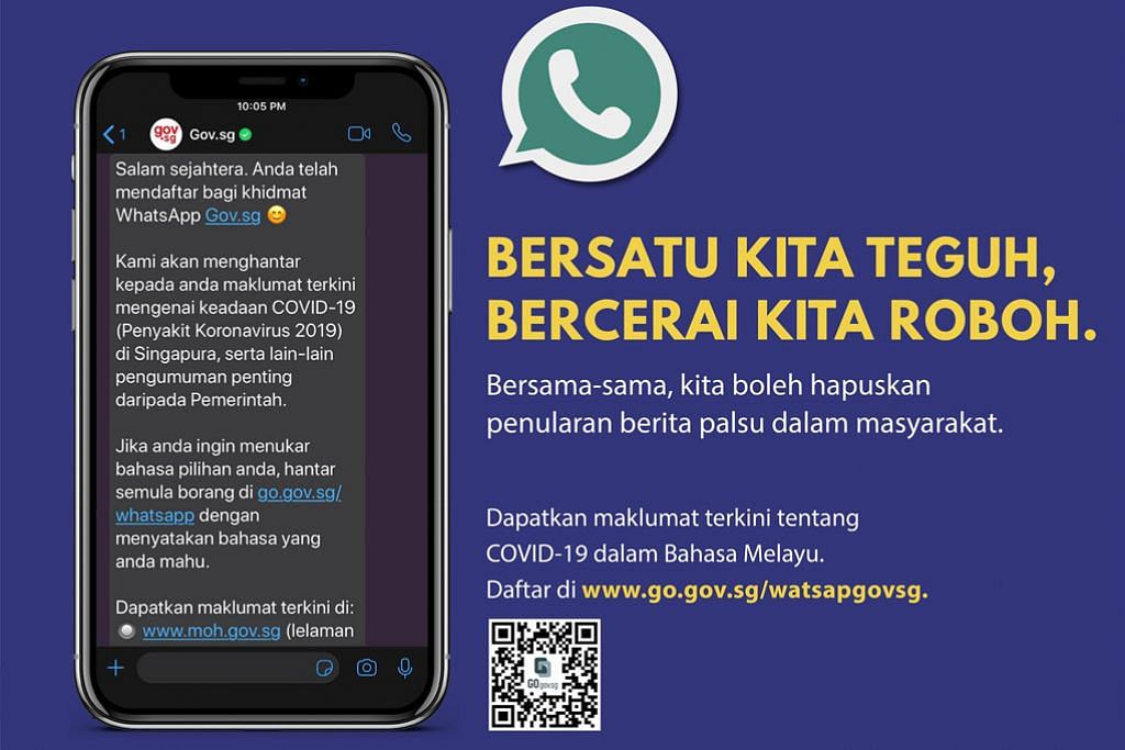 Dapatkan Berita Terkini Covid 19 Dalam Bahasa Melayu Melalui Whatsapp Berita Setempat Beritaharian Sg