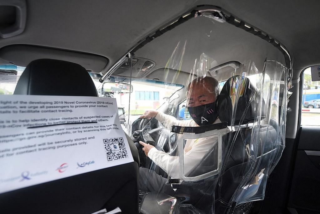 ComfortDelgro uji perisai plastik lindungi pemandu teksi