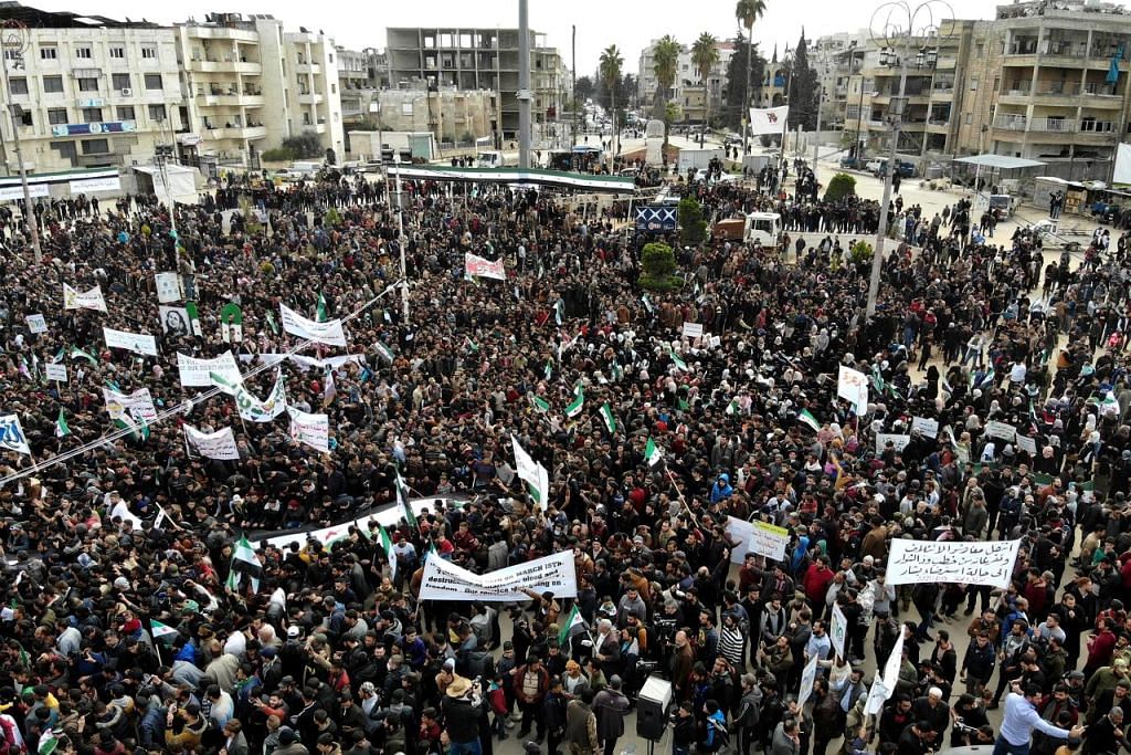 Ribuan berkumpul bagi ingati 10 tahun perang saudara di Syria