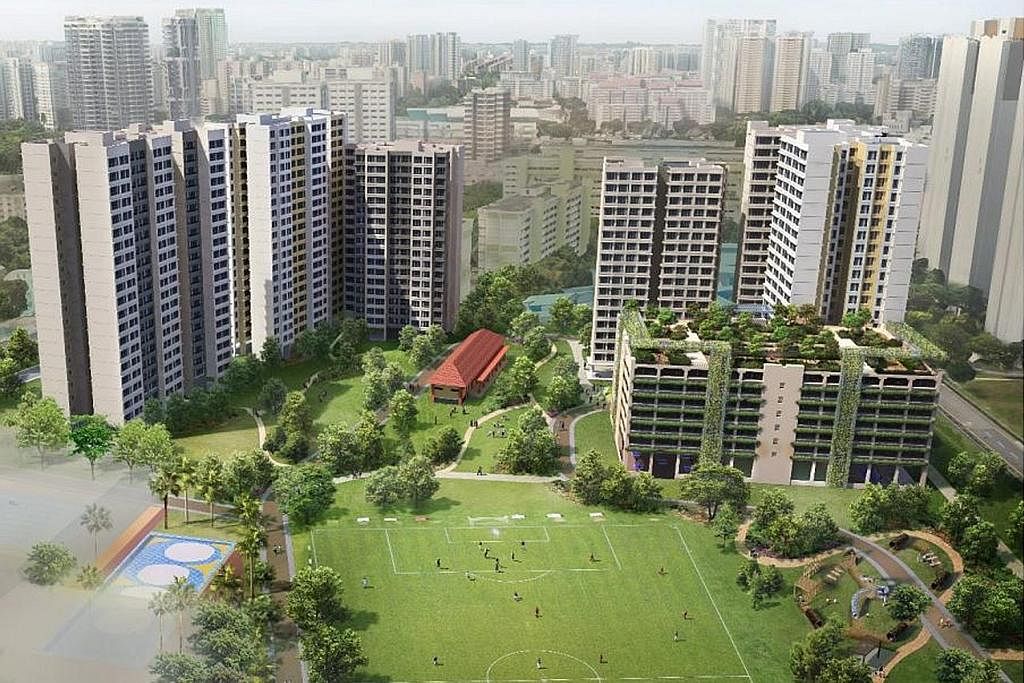WAJAH BARU: Farrer Park bakal bertukar wajah dan melalui transformasi apabila dibangunkan sebagai kawasan perumahan dalam beberapa tahun nanti. - Foto HDB KENANGAN SILAM: Fandi Ahmad (empat dari kiri) berlatih bersama bekas pemain negara Singapura di
