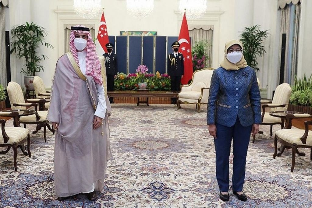 Menteri Ehwal Luar Saudi temui Presiden Halimah, pemimpin negara