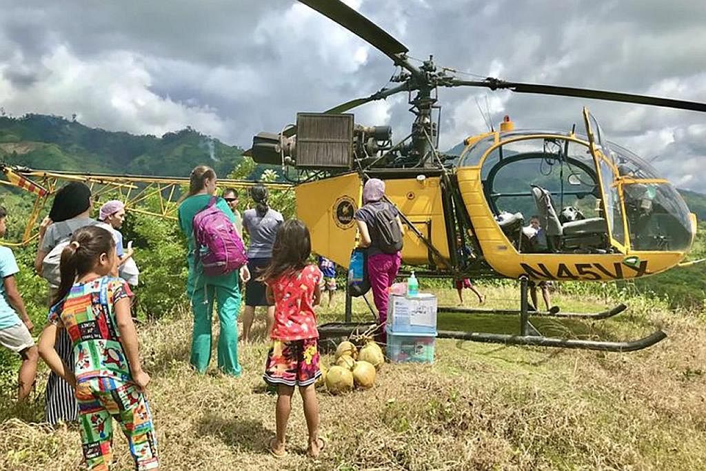 NAHAS UDARA: Helikopter yang dikendalikan oleh Perkhidmatan Penerbangan Perubatan Adventist Filipina (Pamas Mission) dilaporkan gagal dihubungi pada 1 Mac 2023. Helikopter perubatan itu yang berpangkalan di Brooke's Point sedang dalam perjalanan memb