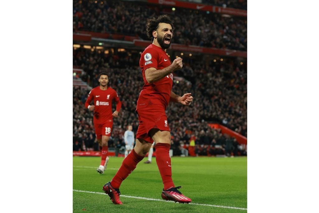 MO SALAH: Pemain Liverpool, bermain posisi penyerang – Foto-foto REUTERS