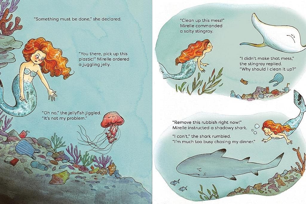 PULIHARA ALAM LAUT: Buku bergambar 'Mirelle's Mirror' menceritakan tentang kisah duyung bernama Mirelle yang berusaha memulihara alam marin bersama rakan haiwan lautnya. - Foto MARSHALL CAVENDISH INTERNATIONAL PELBAGAI KEGIATAN MENARIK: Daripada meng